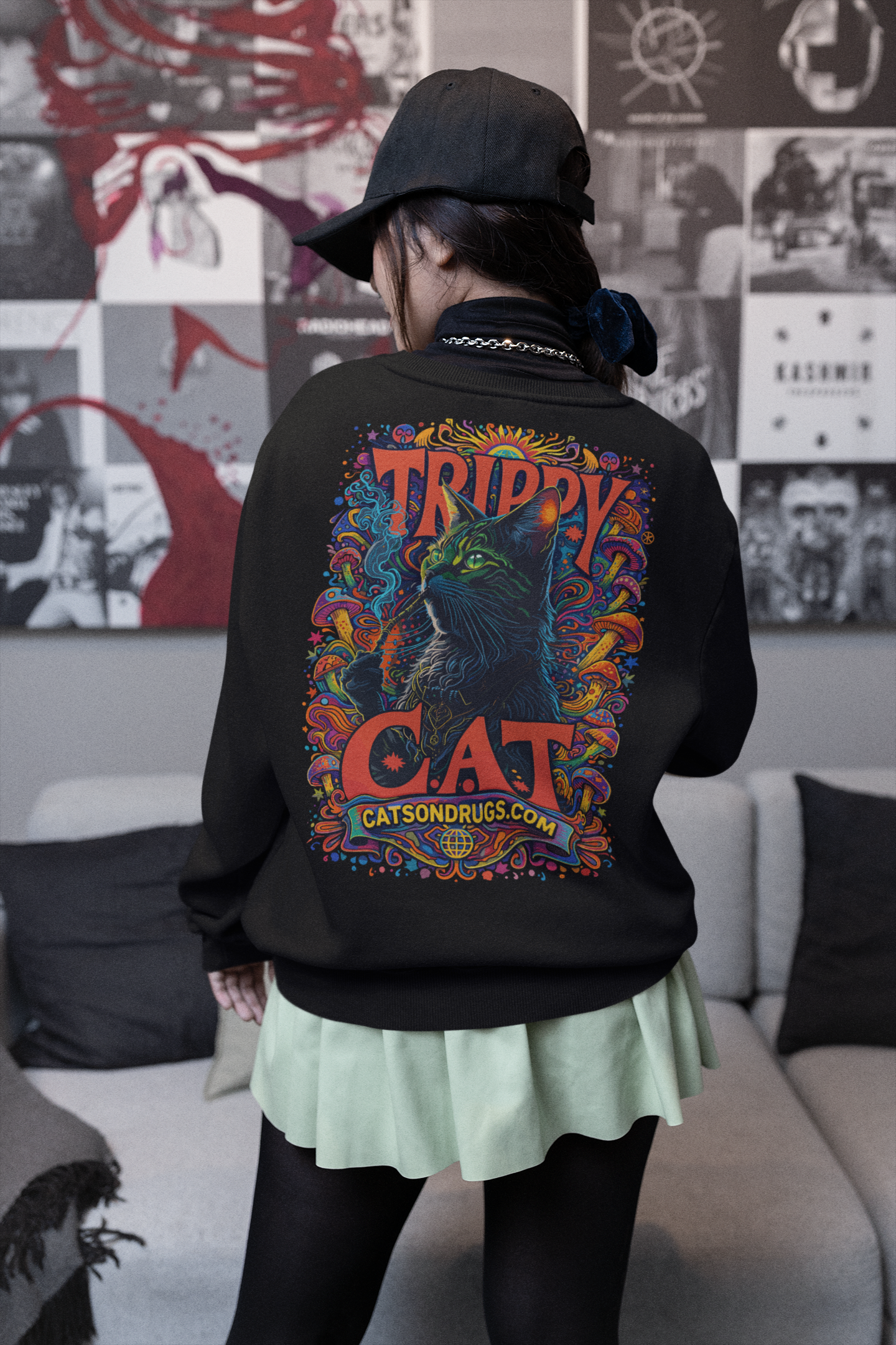 Trippy Sweatshirt | Trippy Cat