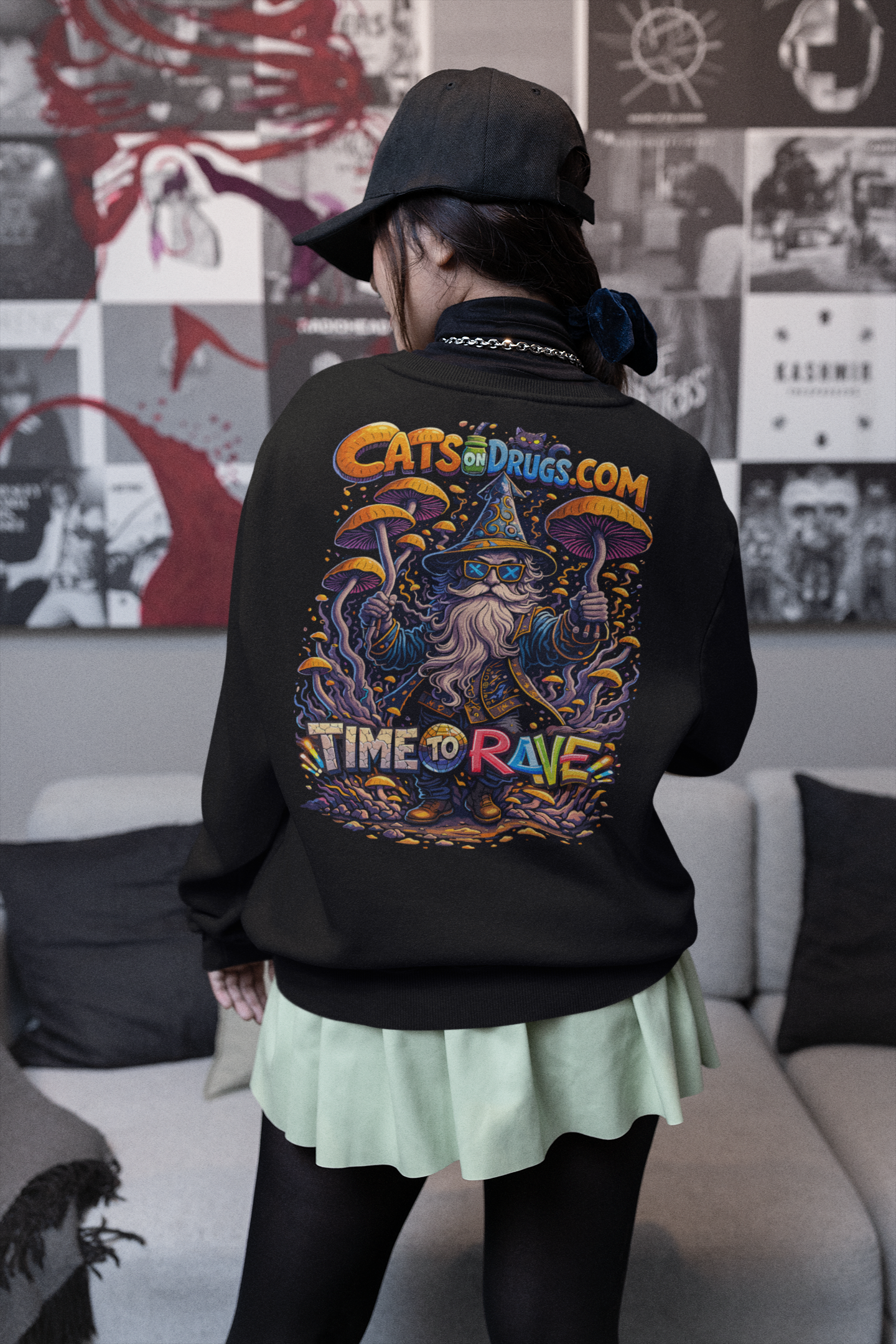 Trippy Sweatshirt | Time to Rave