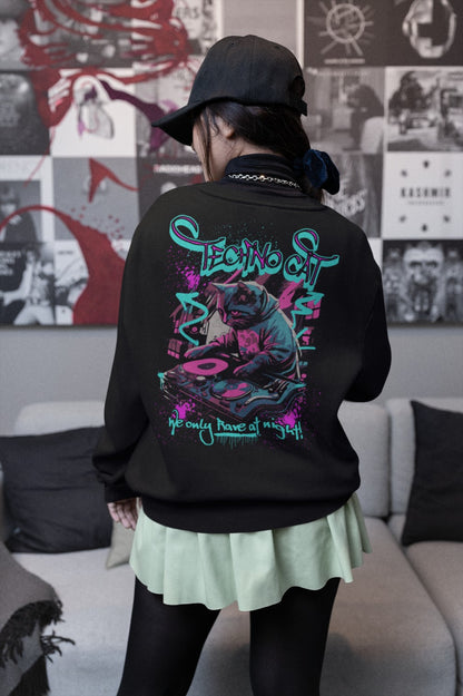 Rave Sweatshirt | Techno Cat