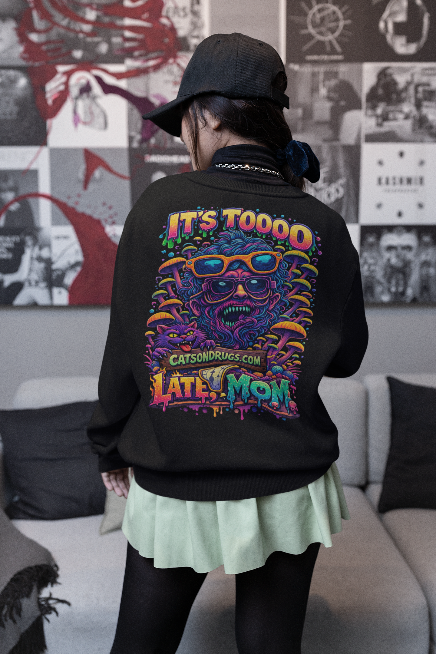 Acid Sweatshirt | Too late Mom