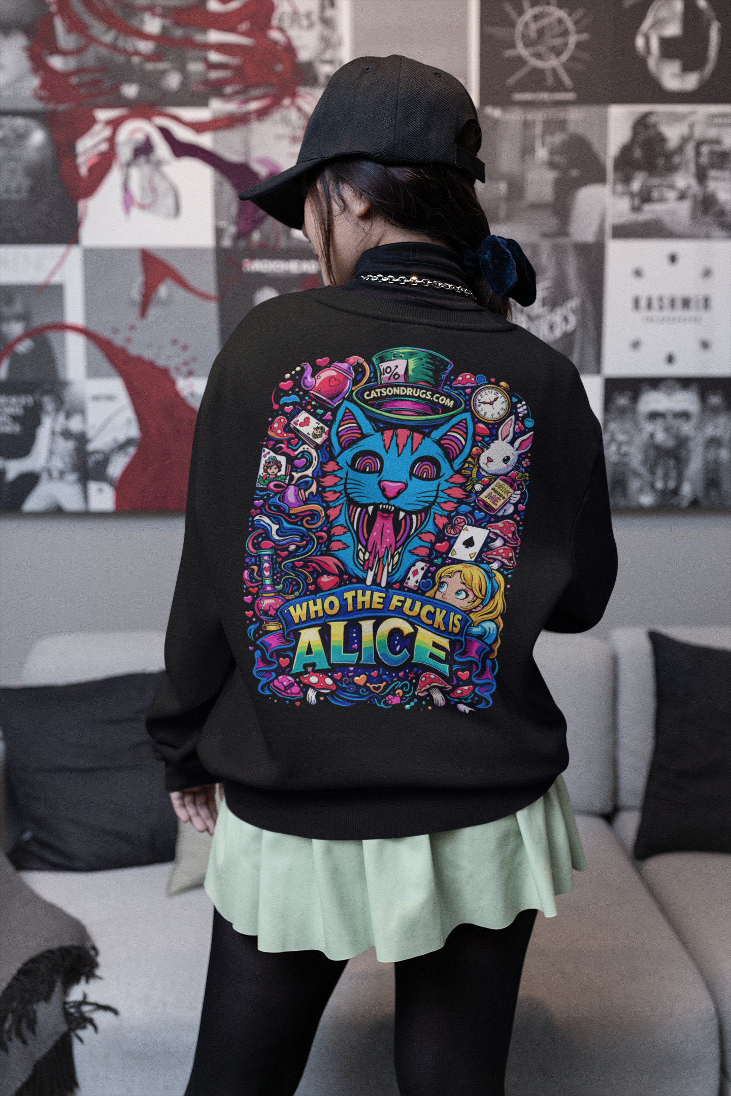 Acid Sweatshirt | Alice Cat