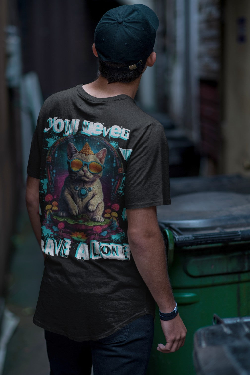 Rave Alone Cat | Rave T-Shirt
