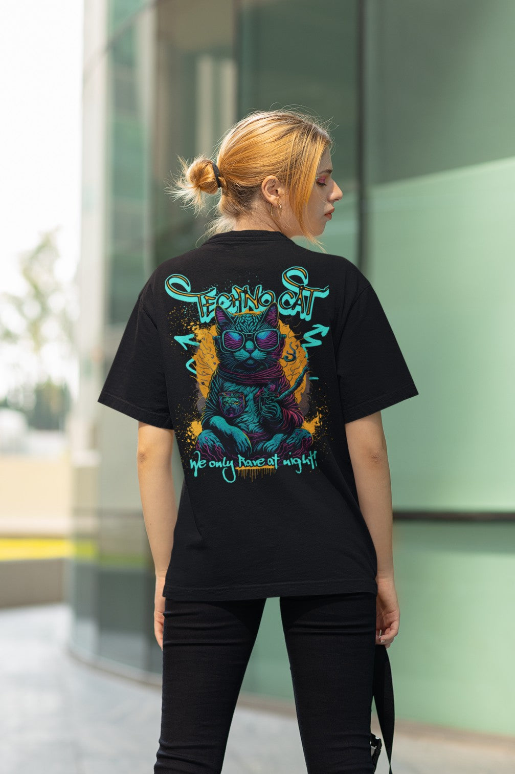 Camiseta techno | Rave Cat