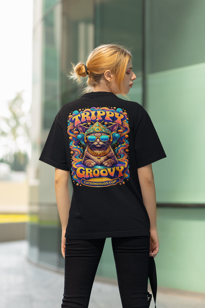 Psychedelic T-Shirt | Trippy & Groovy Cat