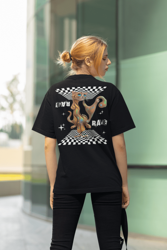 Rave-Katze - Unisex T-Shirt