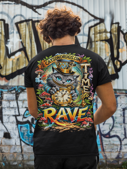 EDM T-Shirt | Time to Rave Cat