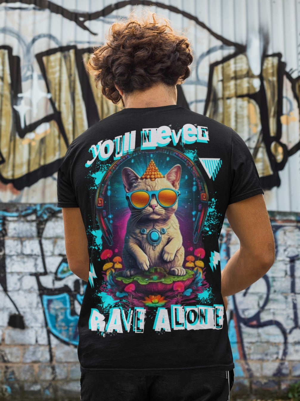 Rave Alone Cat | Rave T-Shirt