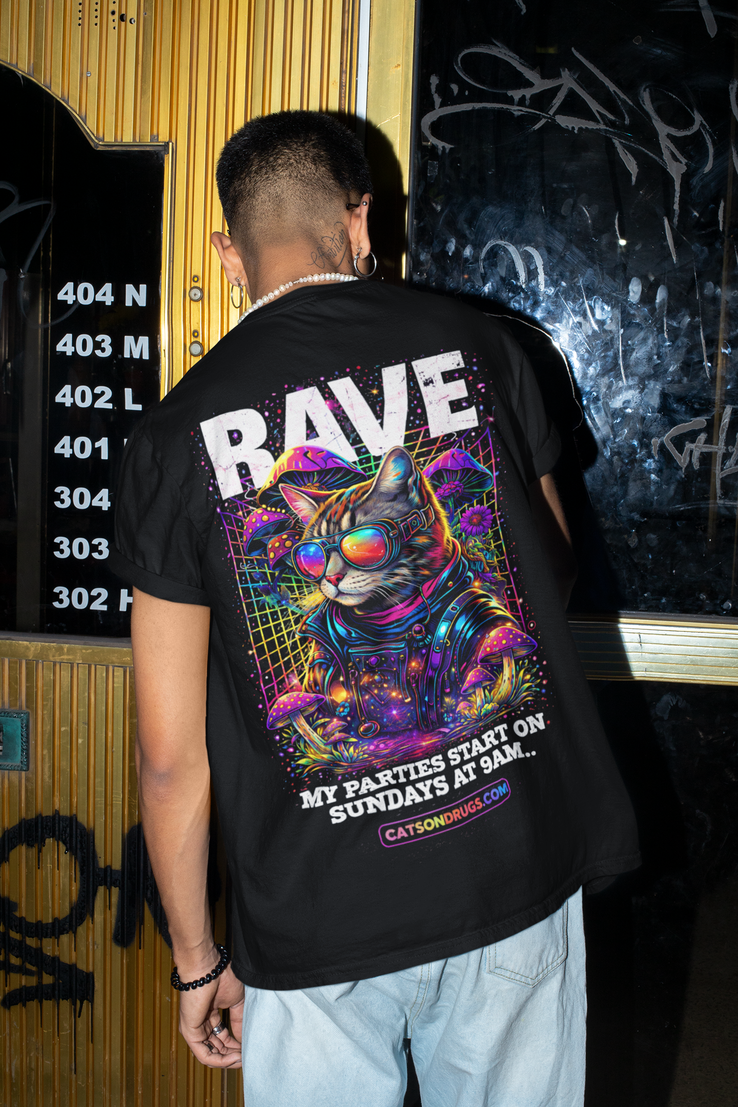 Rave T-Shirt | Rave Cat
