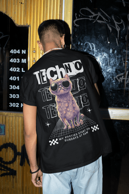 Time to Rave Cat - Camiseta unisex