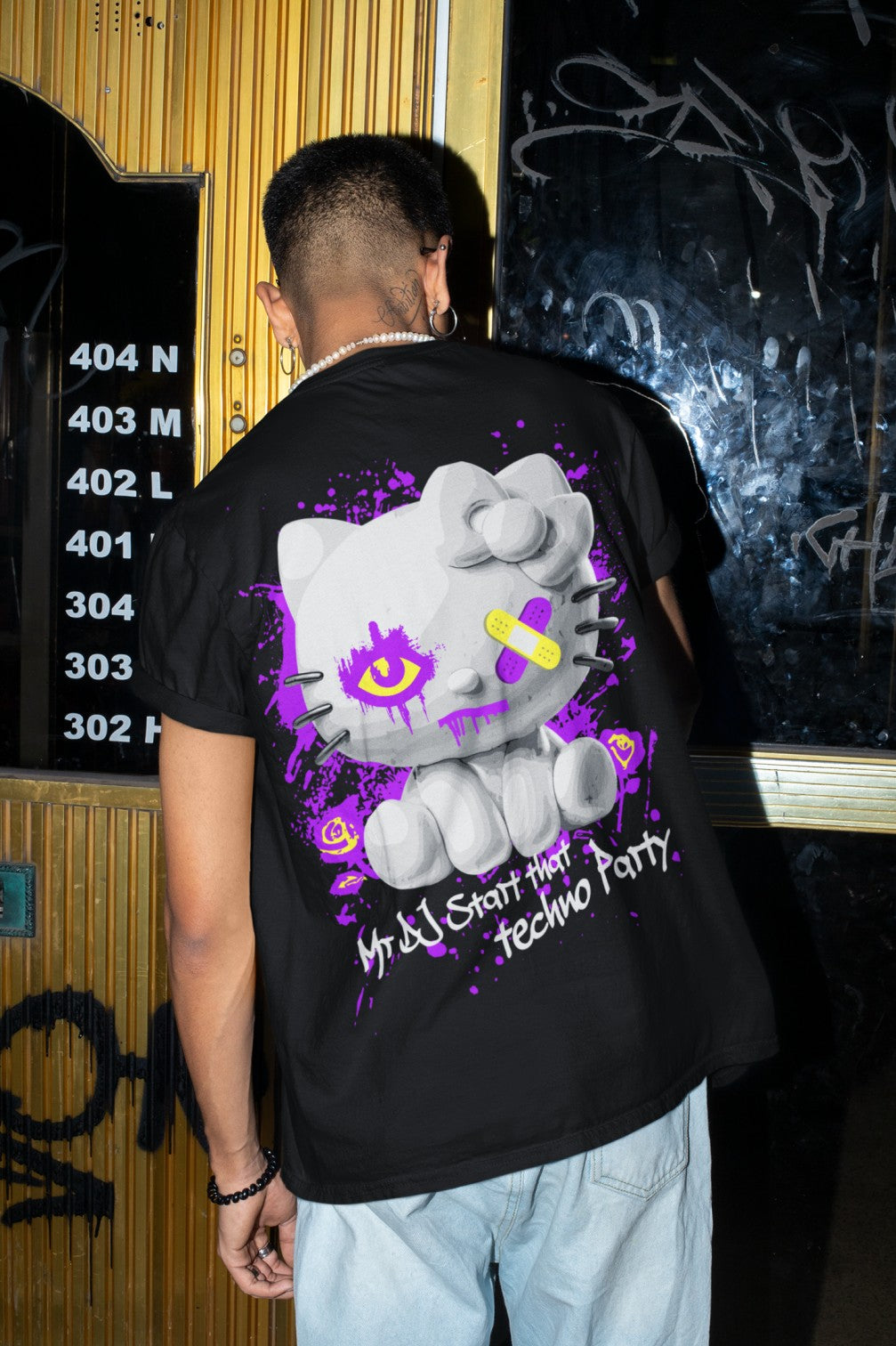Techno Cat | Camiseta EDM