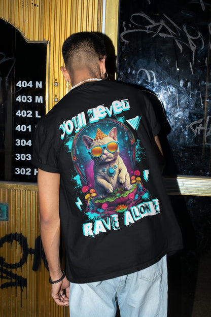 Rave Alone Cat | Rave T-Shirt