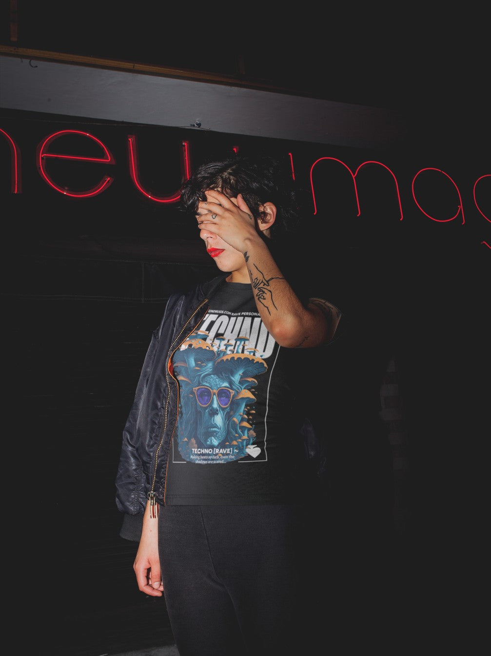 camiseta rave mujeres de catsondrugs.com