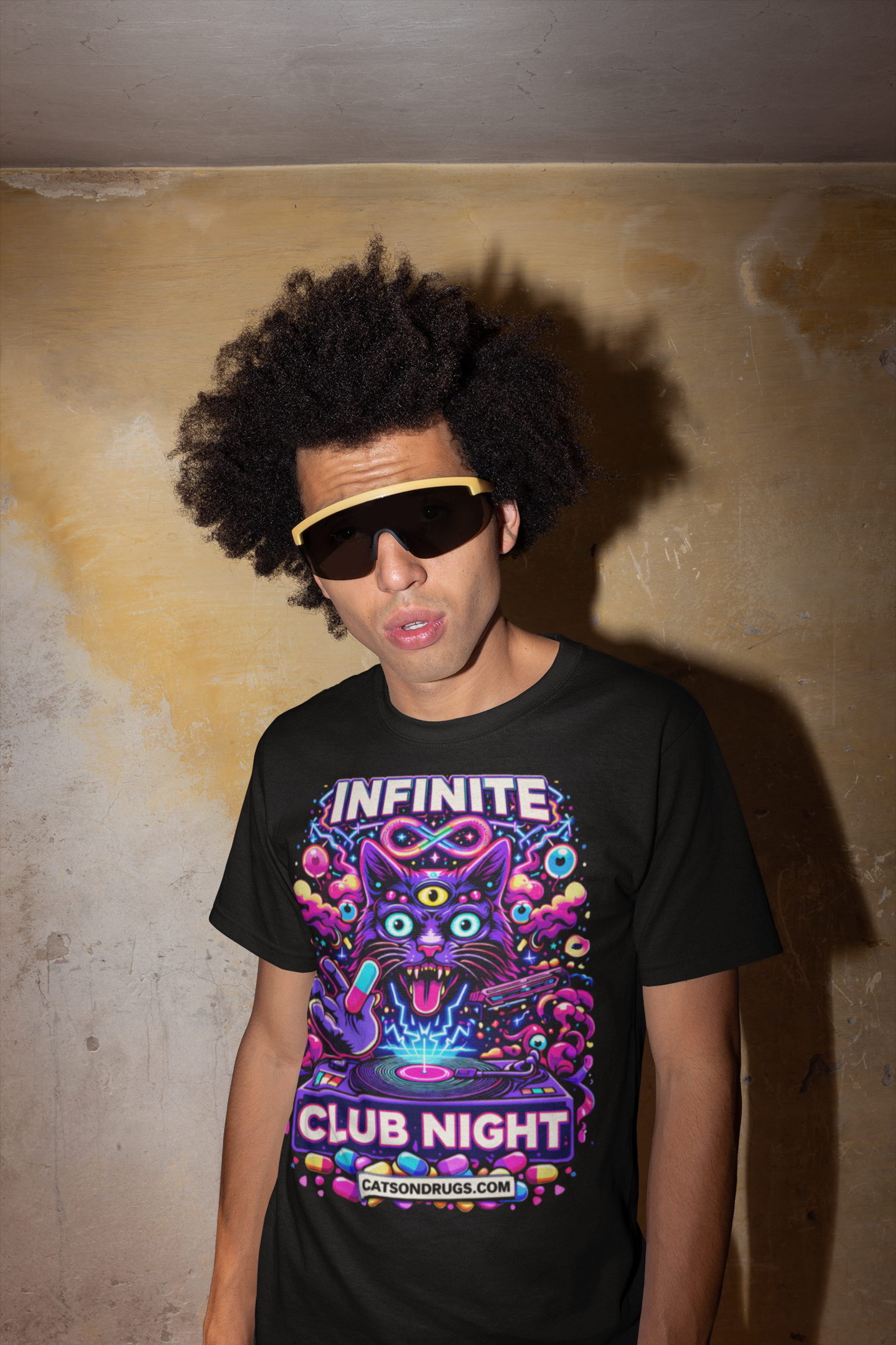 camiseta techno hombre