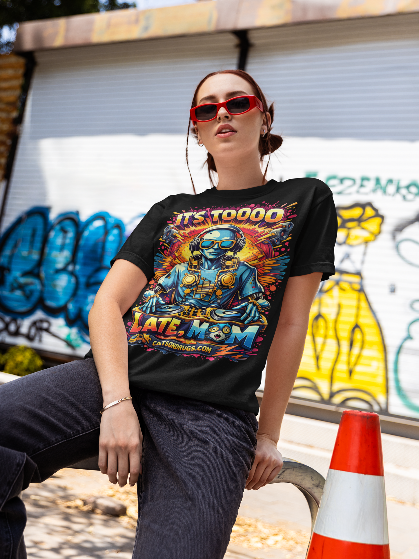 It's too late Mom | Psychedelic T-Shirt | Ecstasy Edition