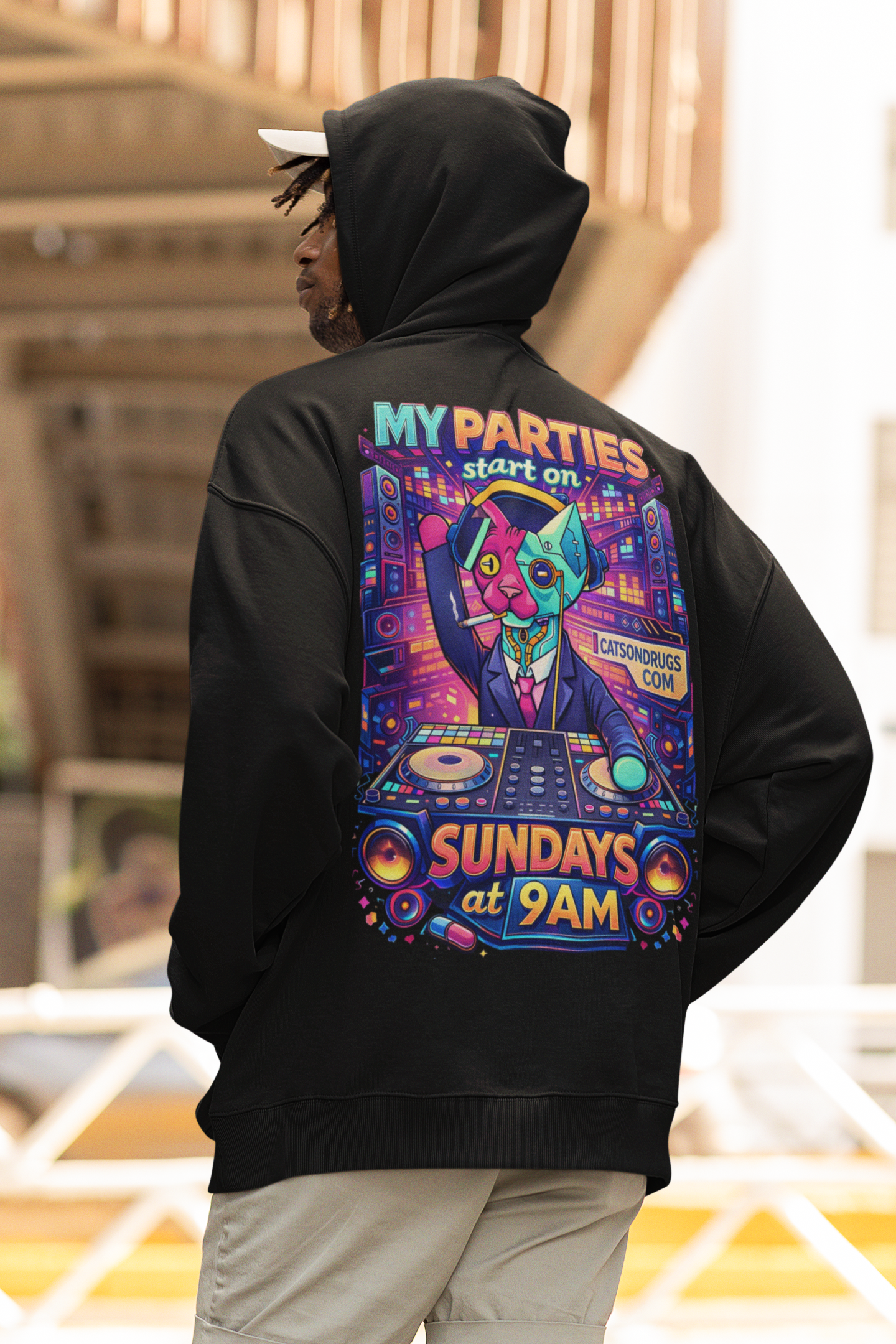 cyberpunk edm hoodie