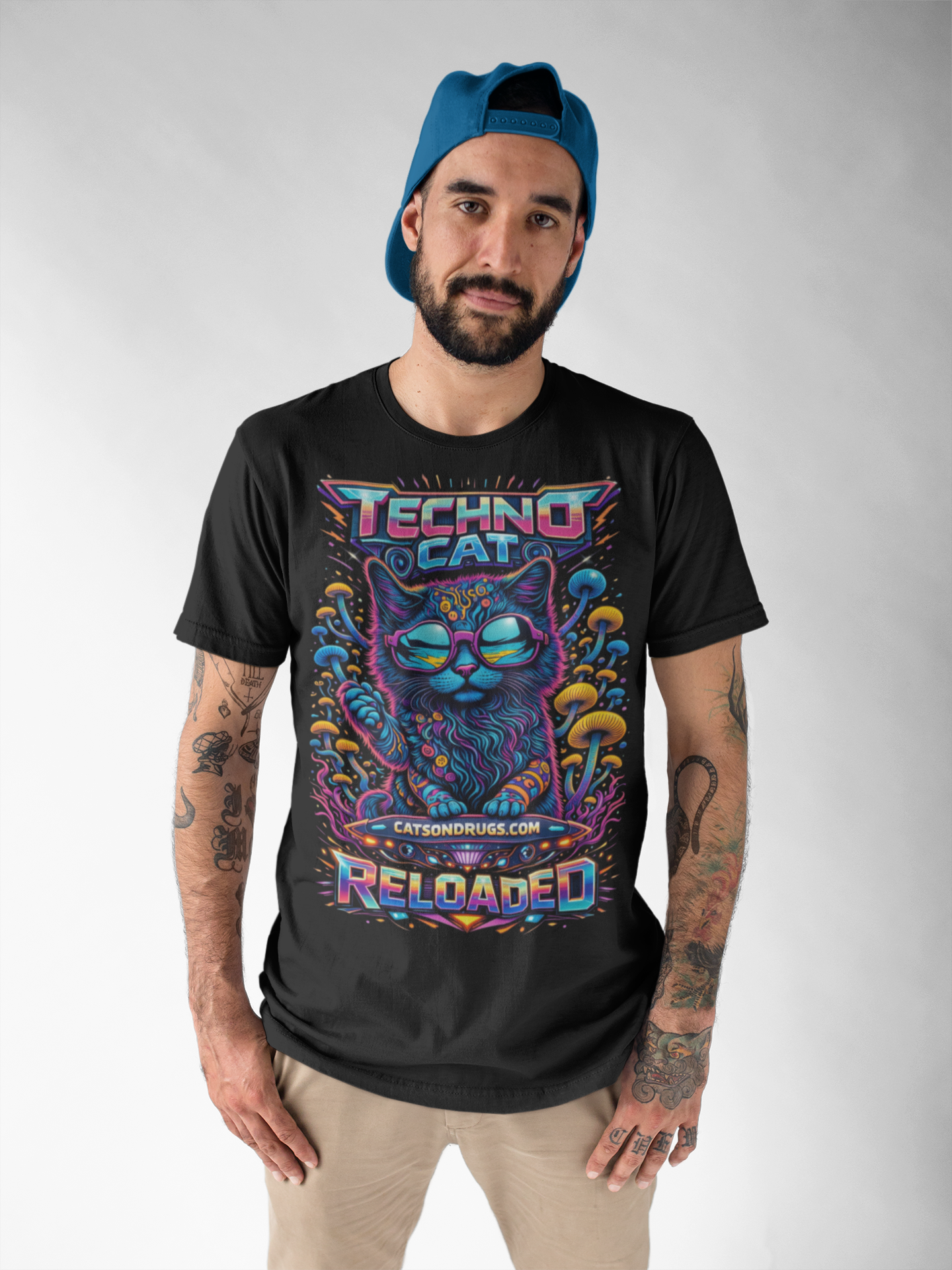 Techno T-Shirt | Techno Cat | Ecstasy Edition