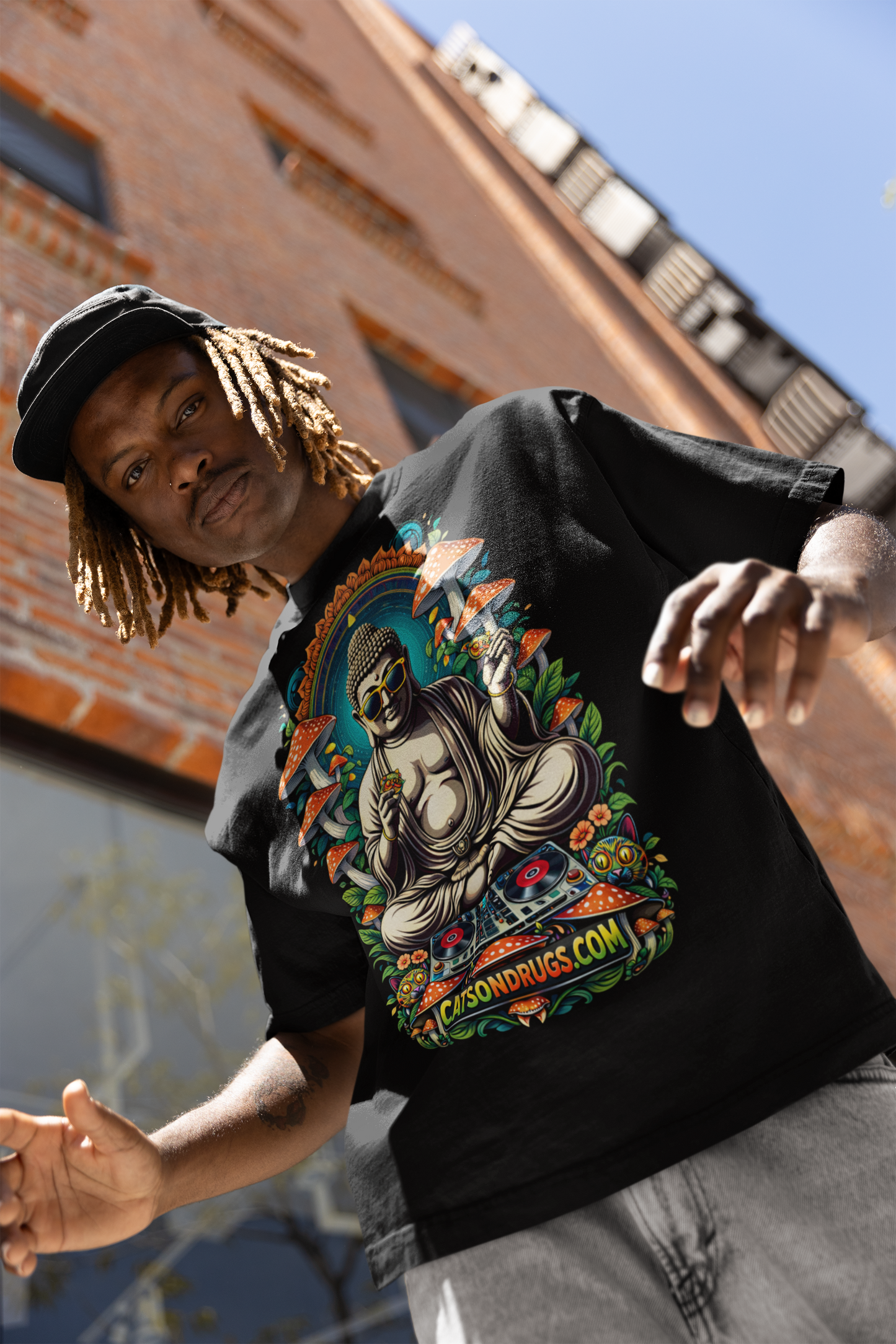 funny buddha rave tshirt