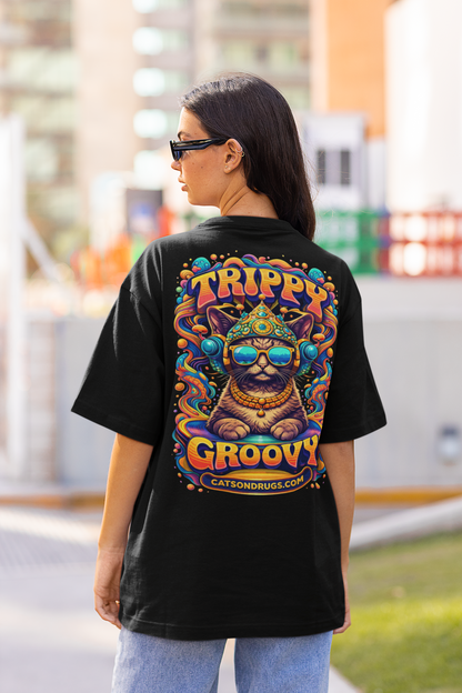 funny psychedelic cartoon animals shirt