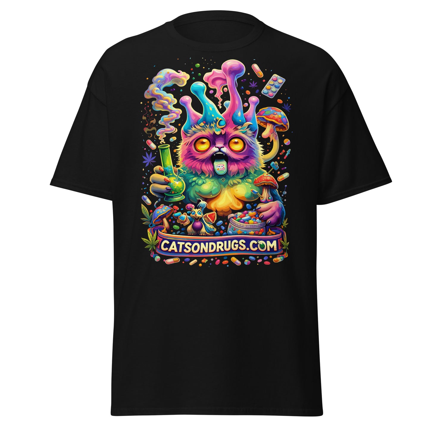 funny psychedelic mushroom tee
