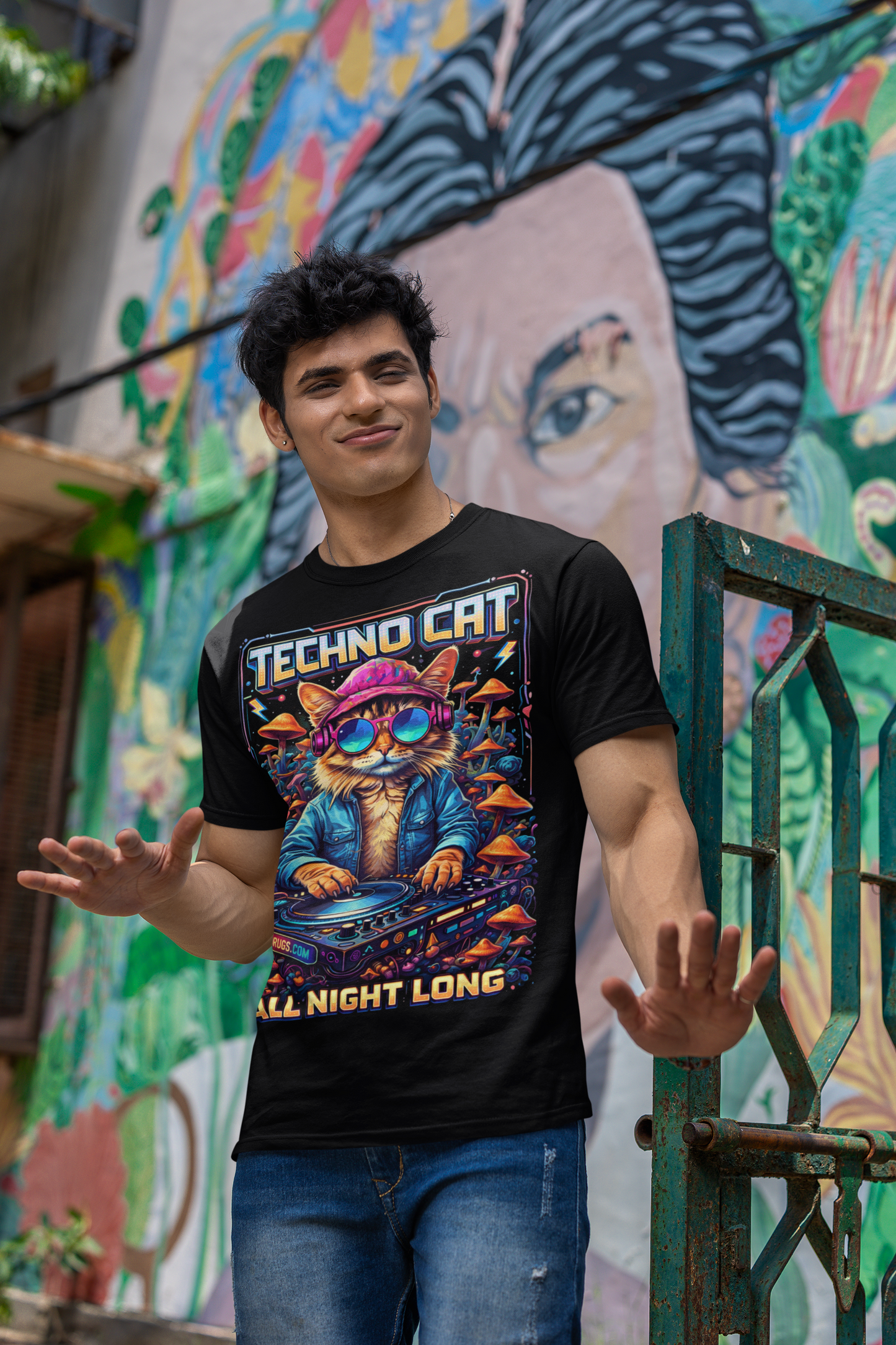 Techno T-Shirt | Techno Cat | Ecstasy Edition