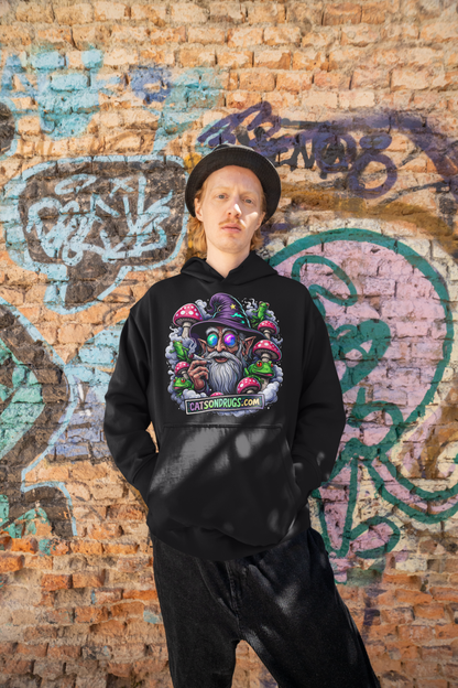 Trippy & Groovy Wizard | Psychedelic Hoodie