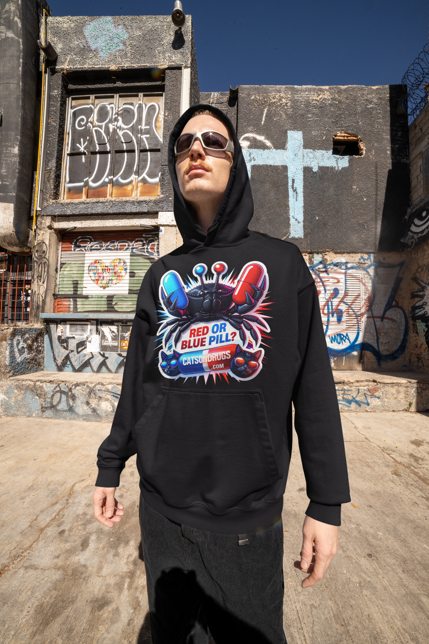 Streetwear Fashion | Red or Blue Pill Hoodie