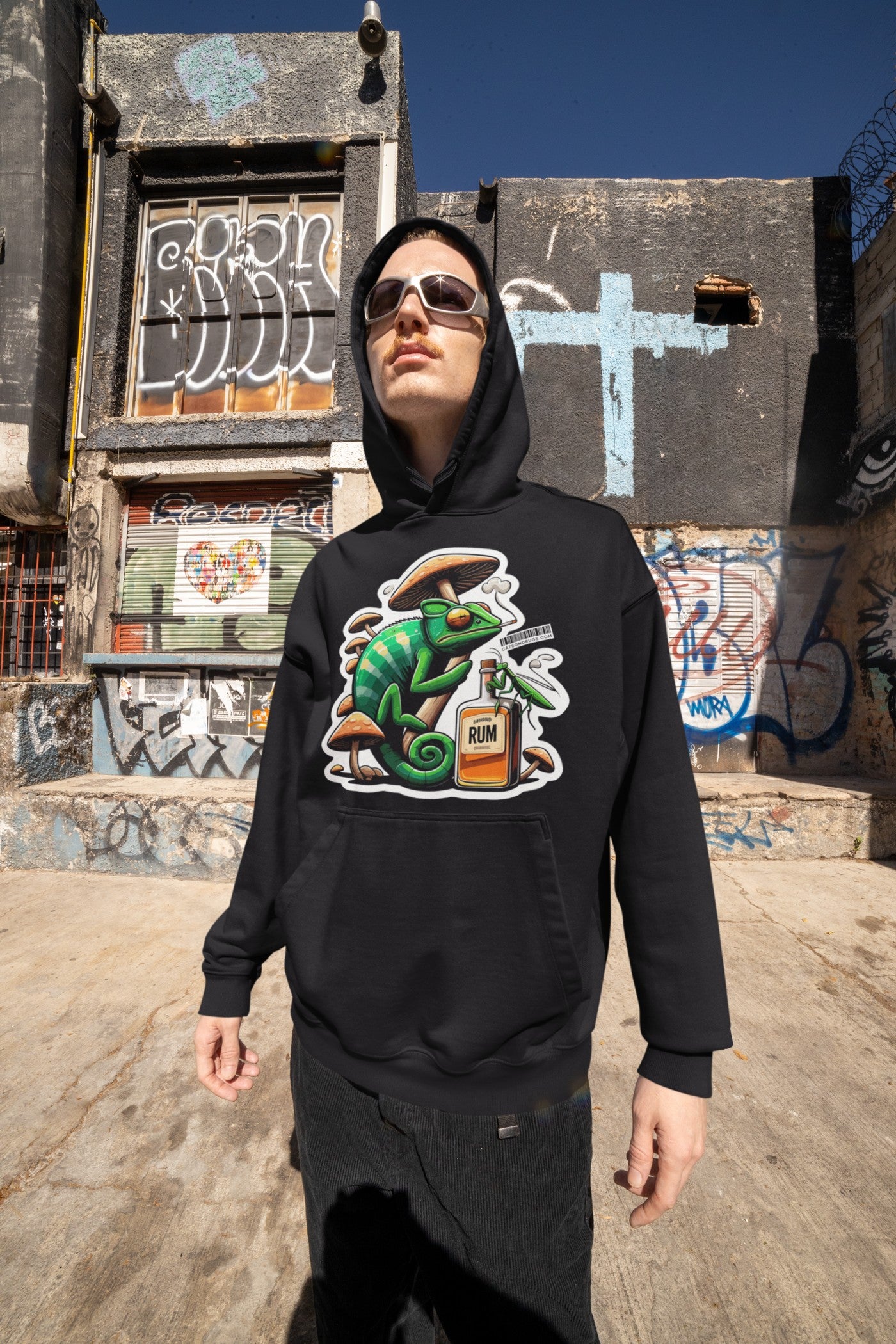 Psychedelic Chameleon | Sudadera Trippy