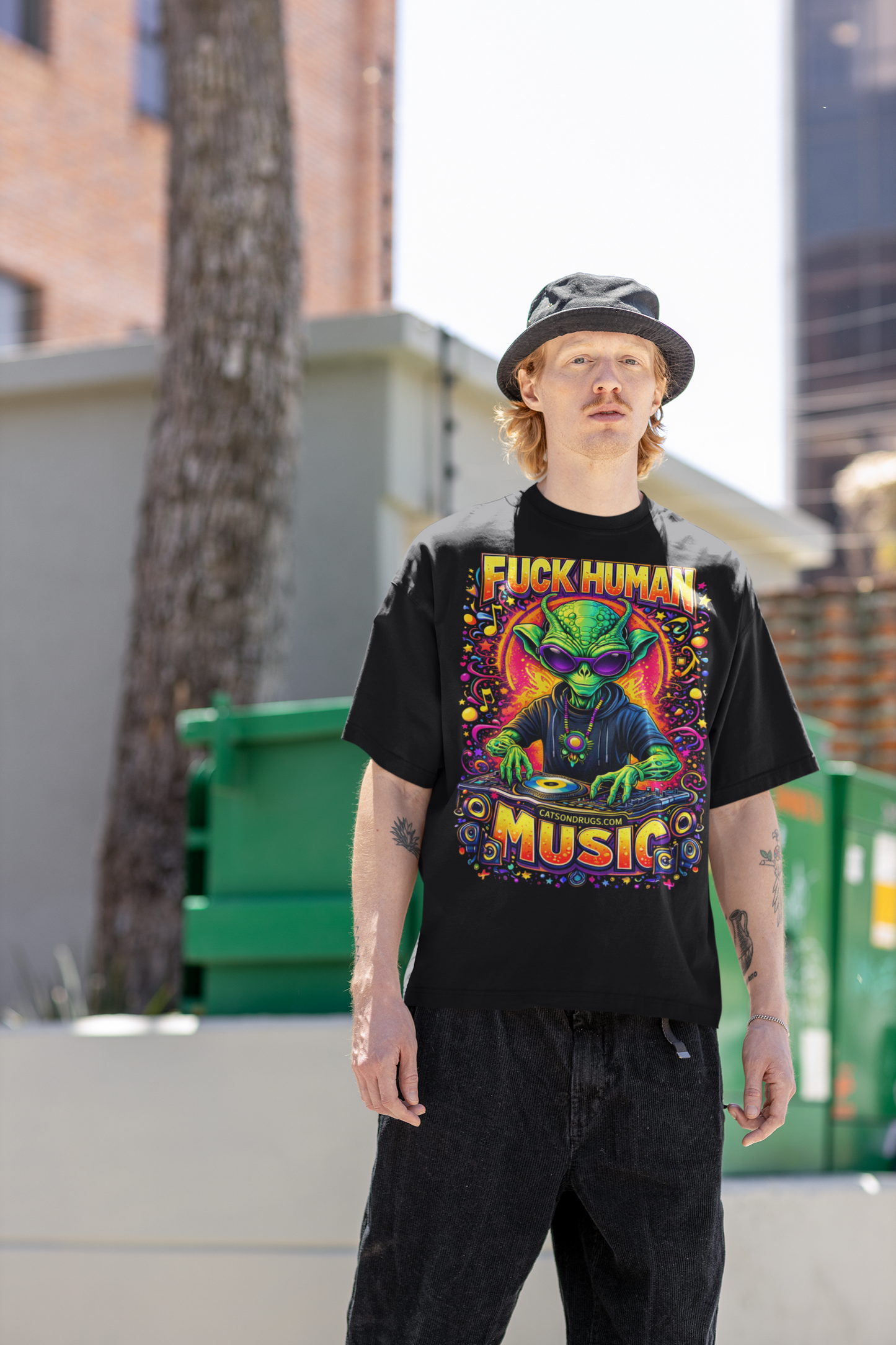 Psychedelic T-Shirt | Trippy Alien DJ | Ecstasy Edition