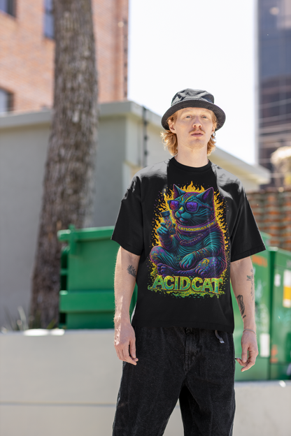 Acid Cat | Rave T-Shirt | Ecstasy Edition