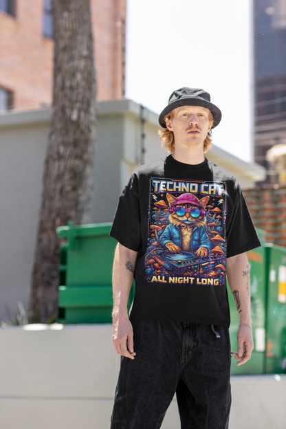 Techno T-Shirt | Techno Cat | Ecstasy Edition