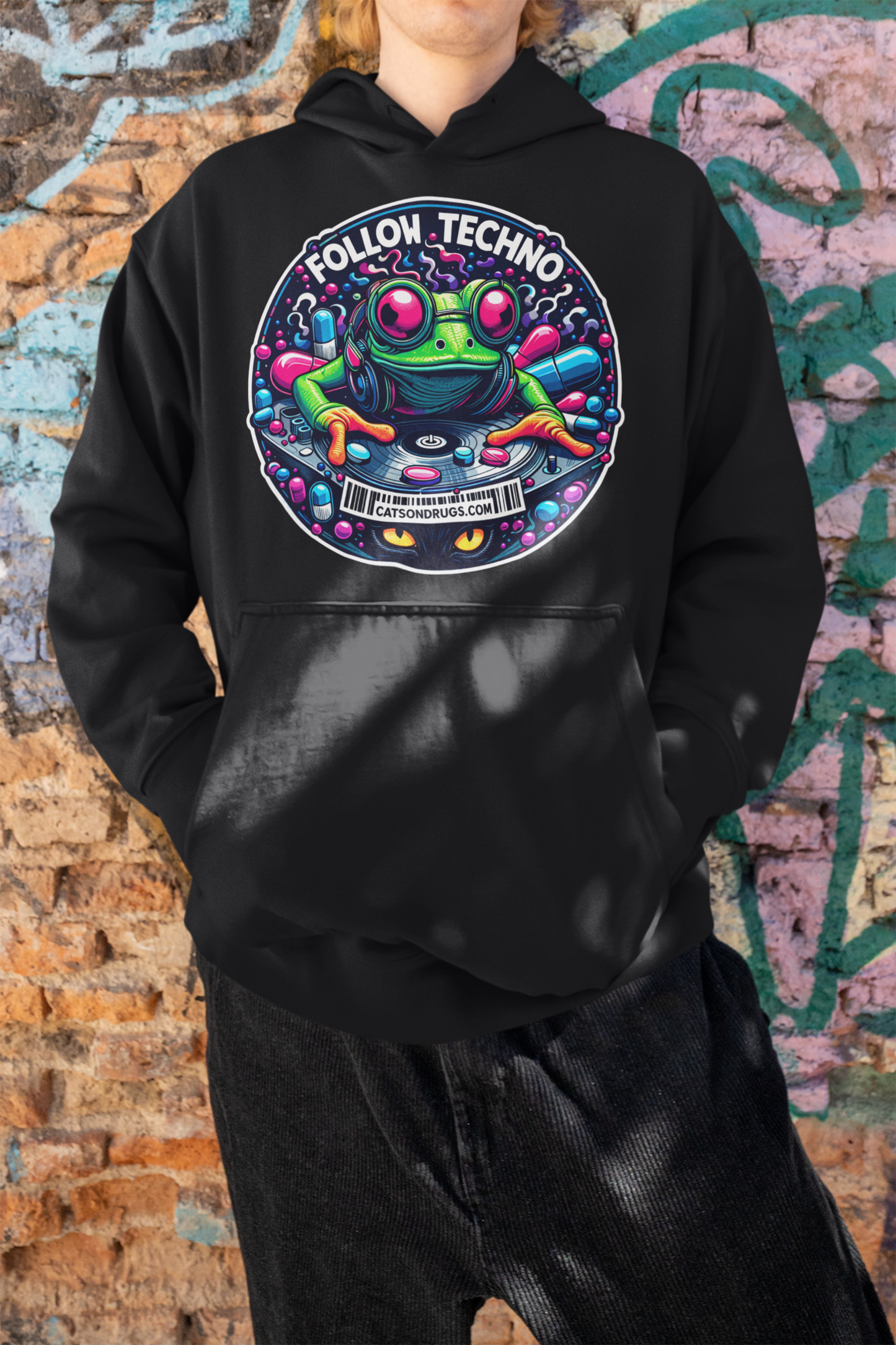 Club Night Frog | Rave Hoodie