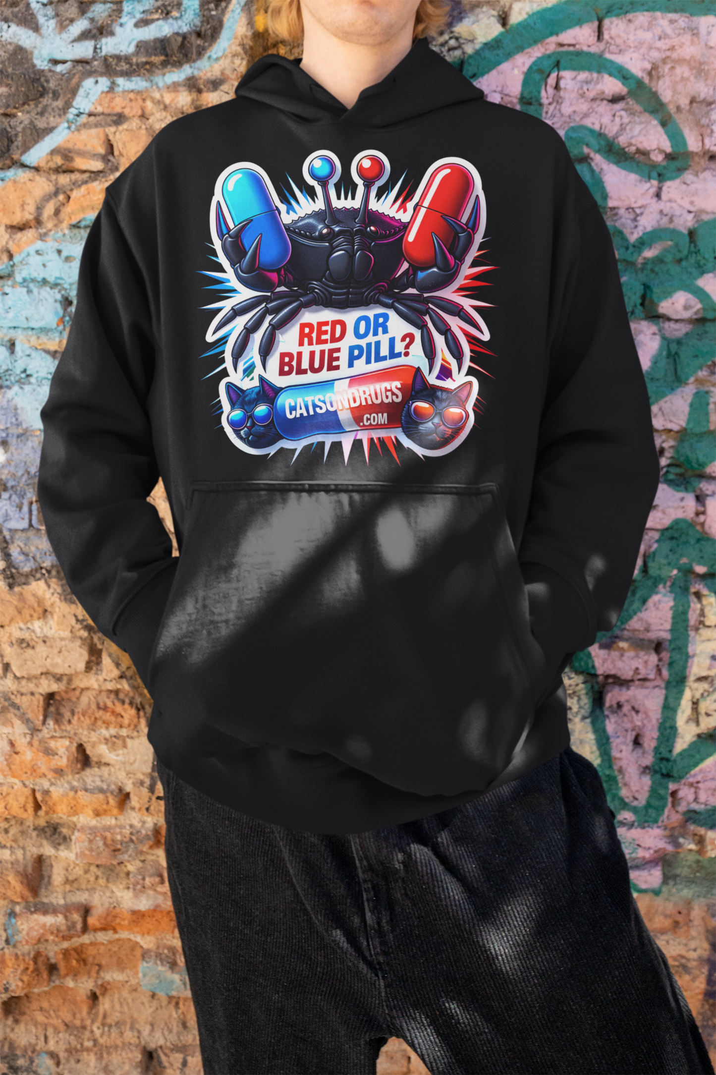 Streetwear Fashion | Red or Blue Pill Hoodie