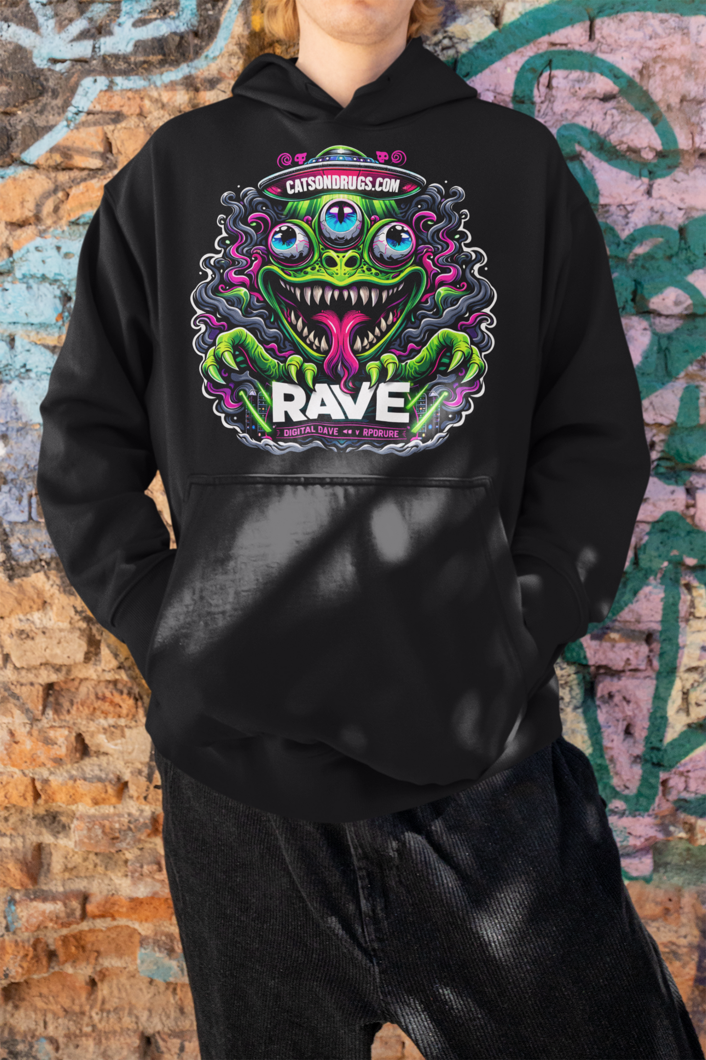 Club Night Frog | Rave Hoodie