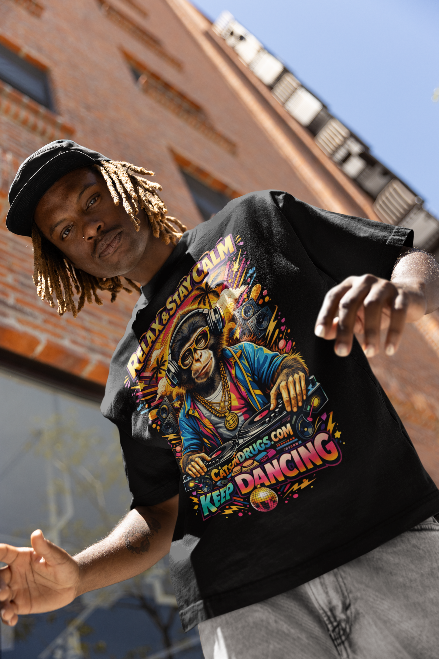 Rave T-Shirt | Stay Calm & Keep Dancing | Ecstasy Edition