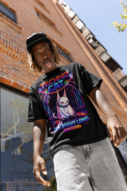 Techno T-Shirt | Techno Cat | Ecstasy Edition