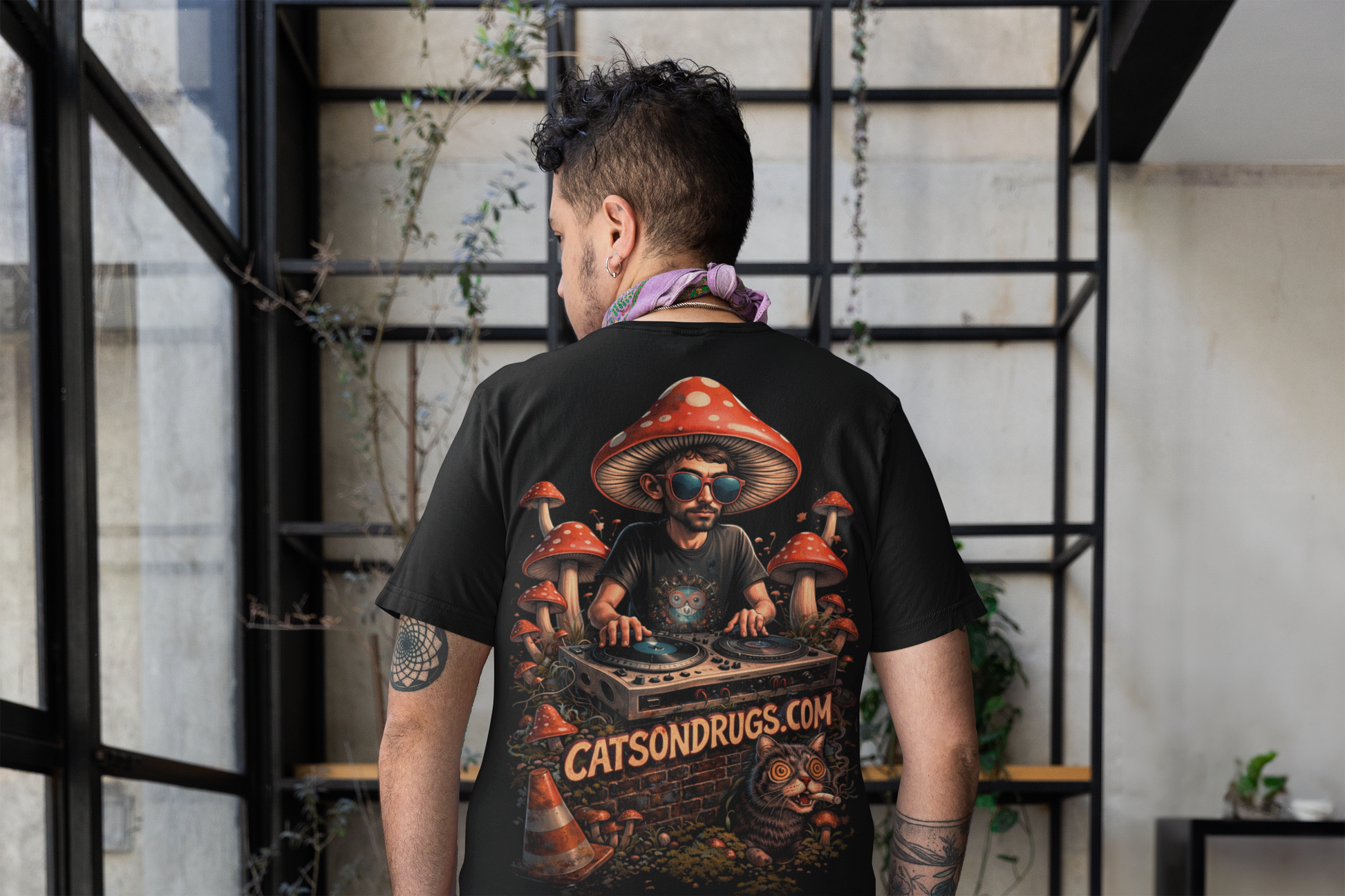 holographic rave shirt