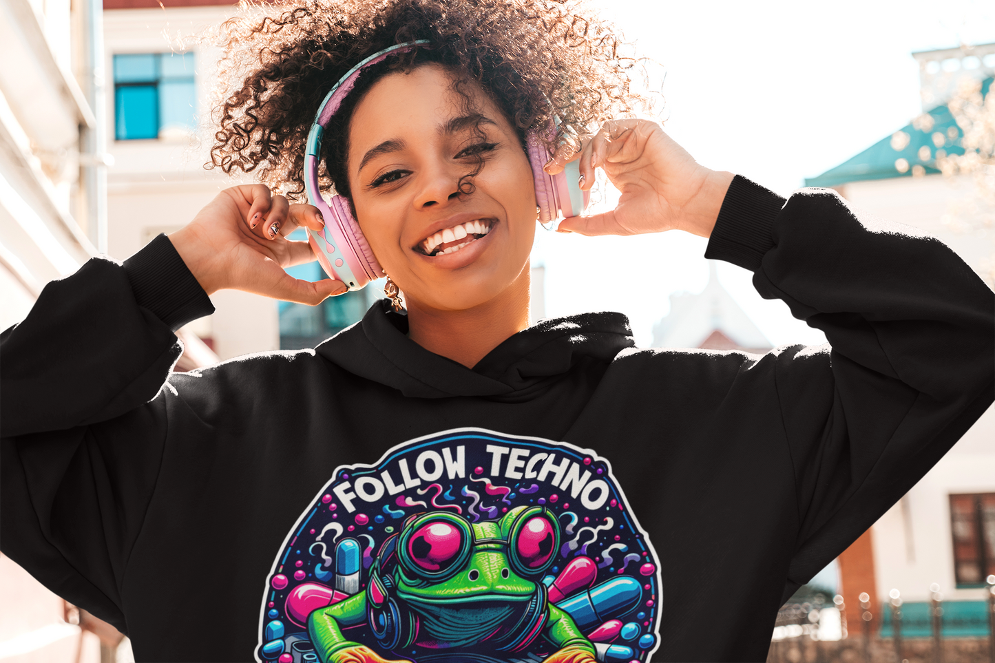 Club Night Frog | Rave Hoodie