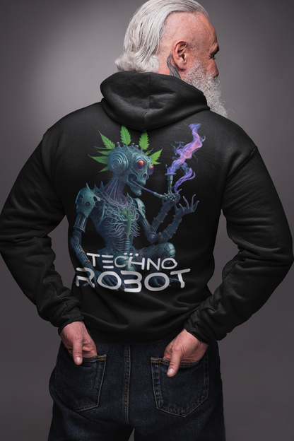 Techno Robot - Unisex Hoodie - CatsOnDrugs