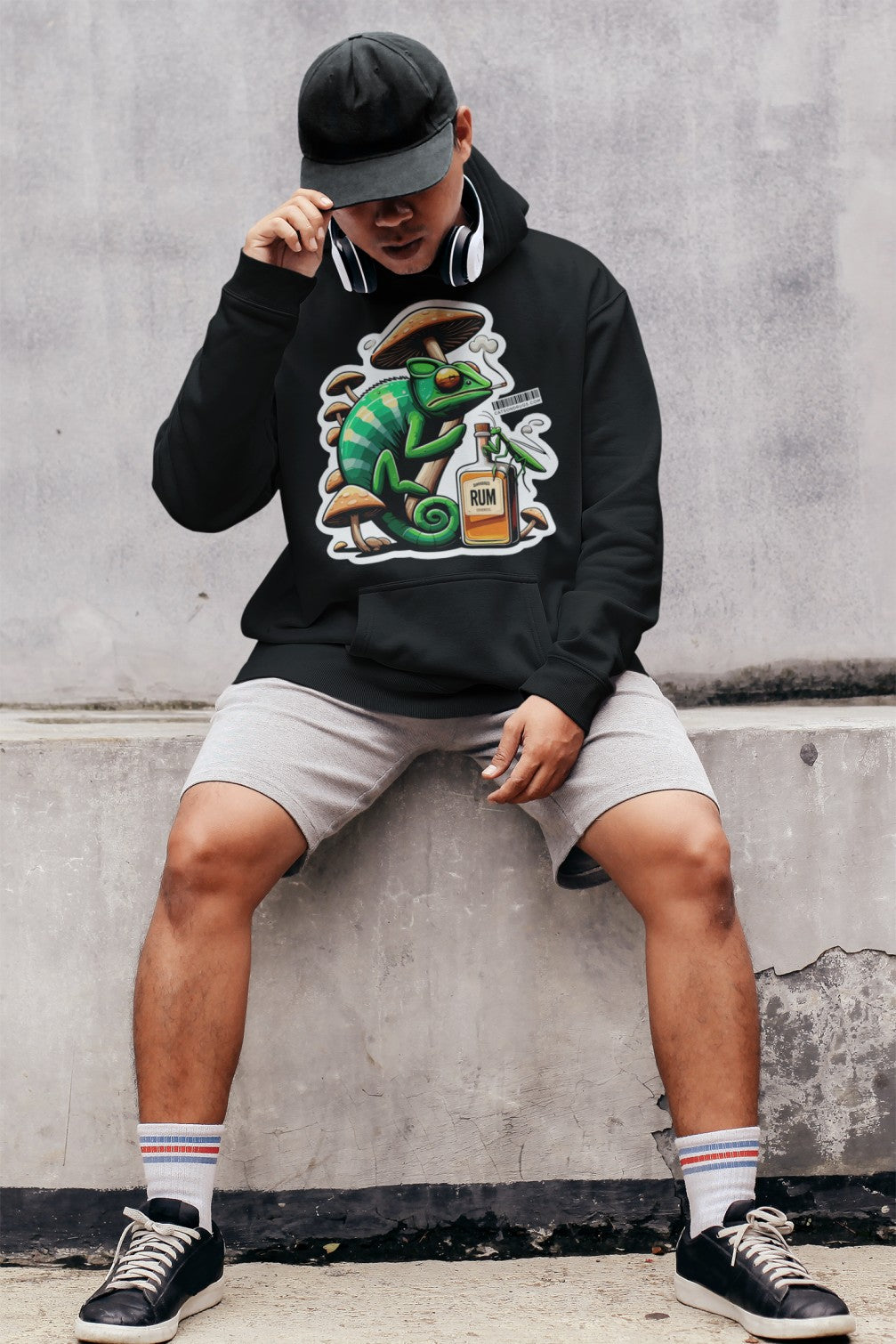 Psychedelic Chameleon | Sudadera Trippy