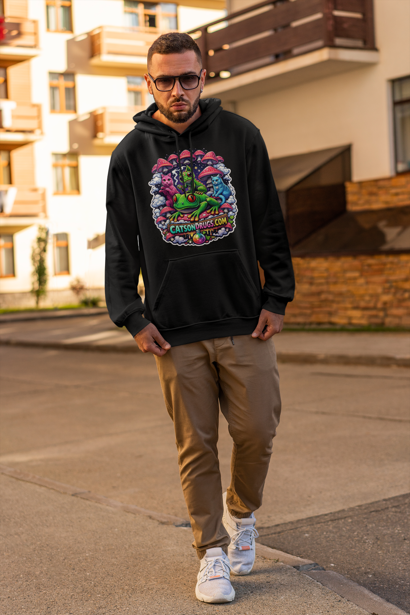 Streetwear Fashion | Catsondrugs Hoodie