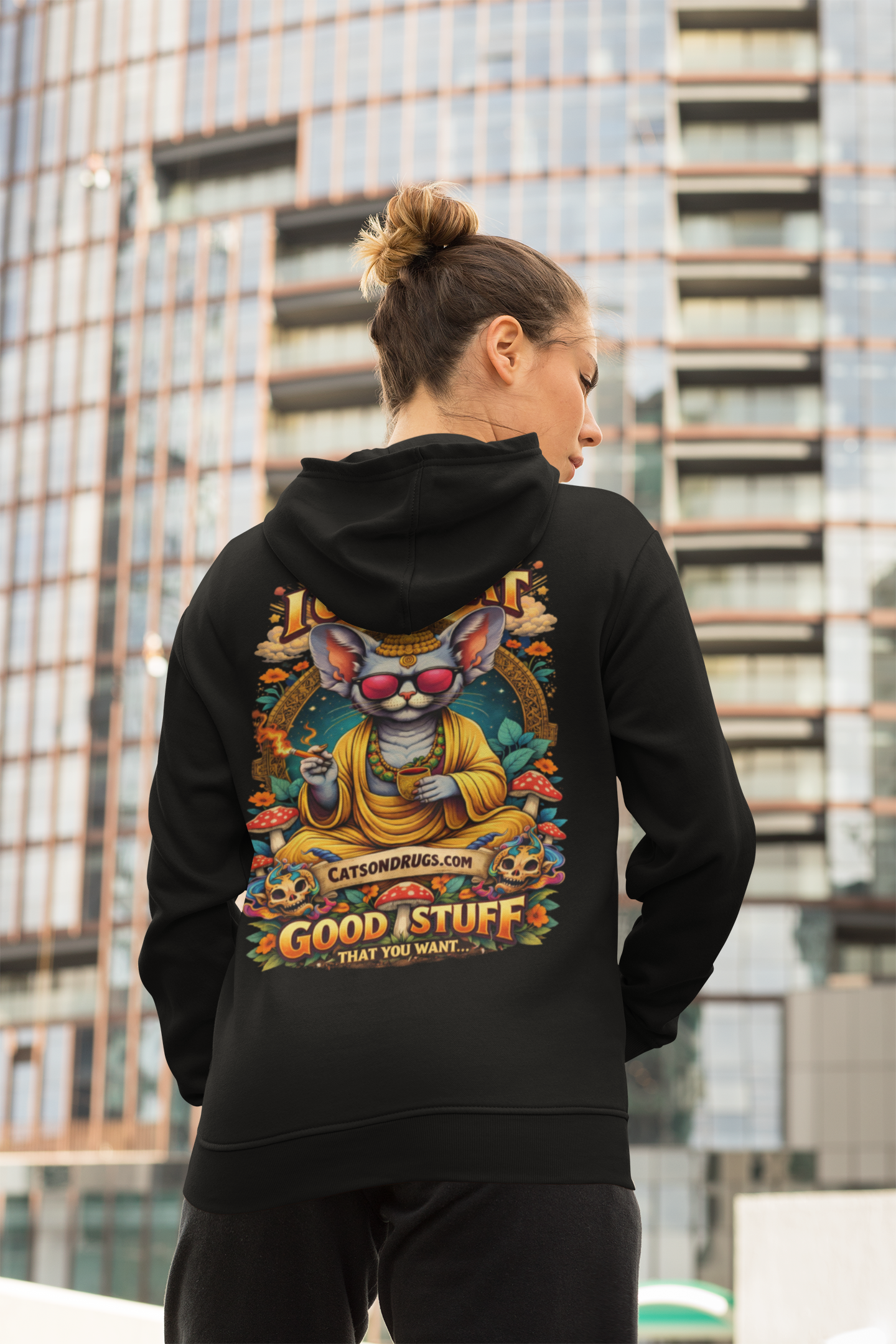Festival Hoodie | Psychedelic Buddha Mouse