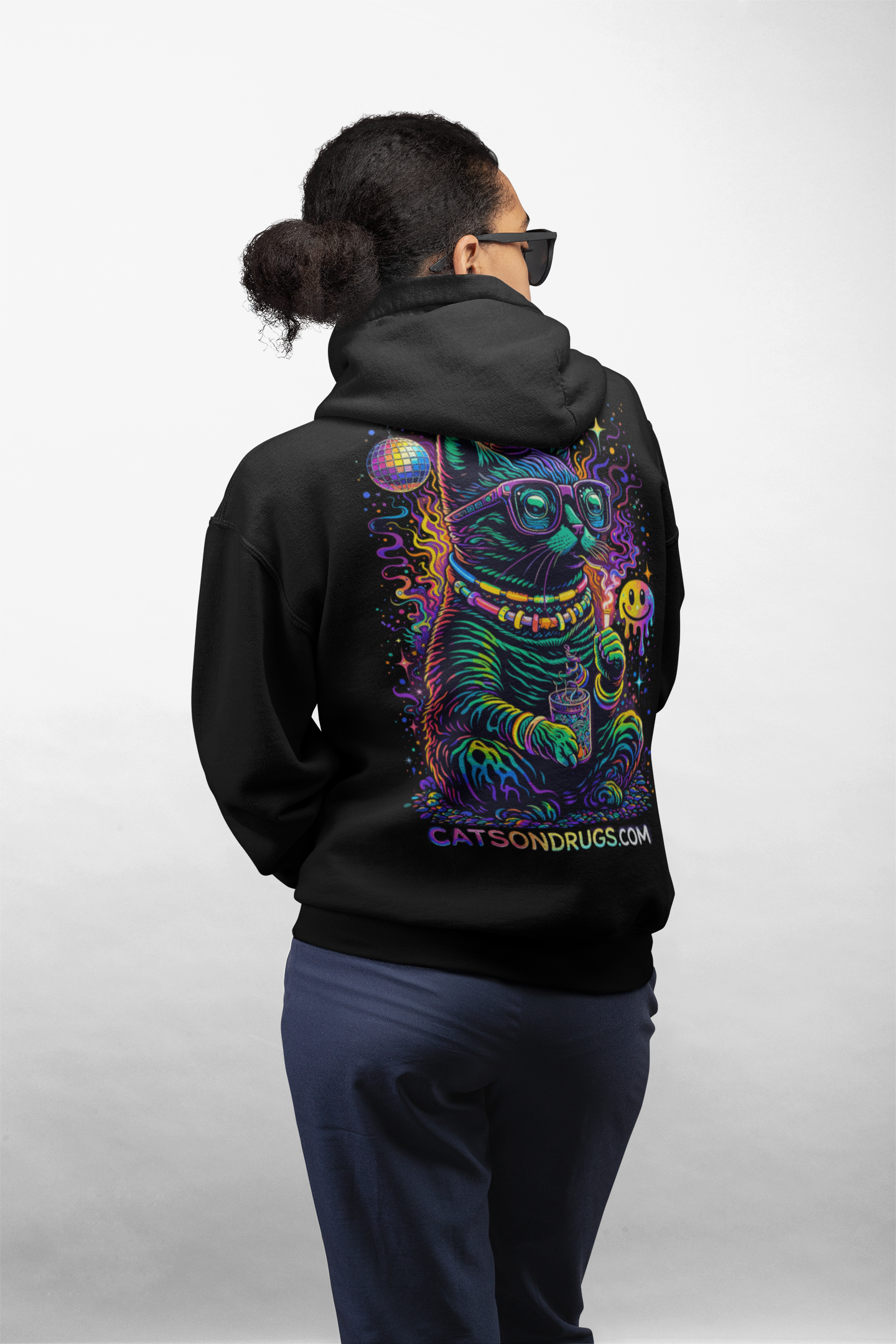 Acid Hoodie | Psychedelic Acid Cat