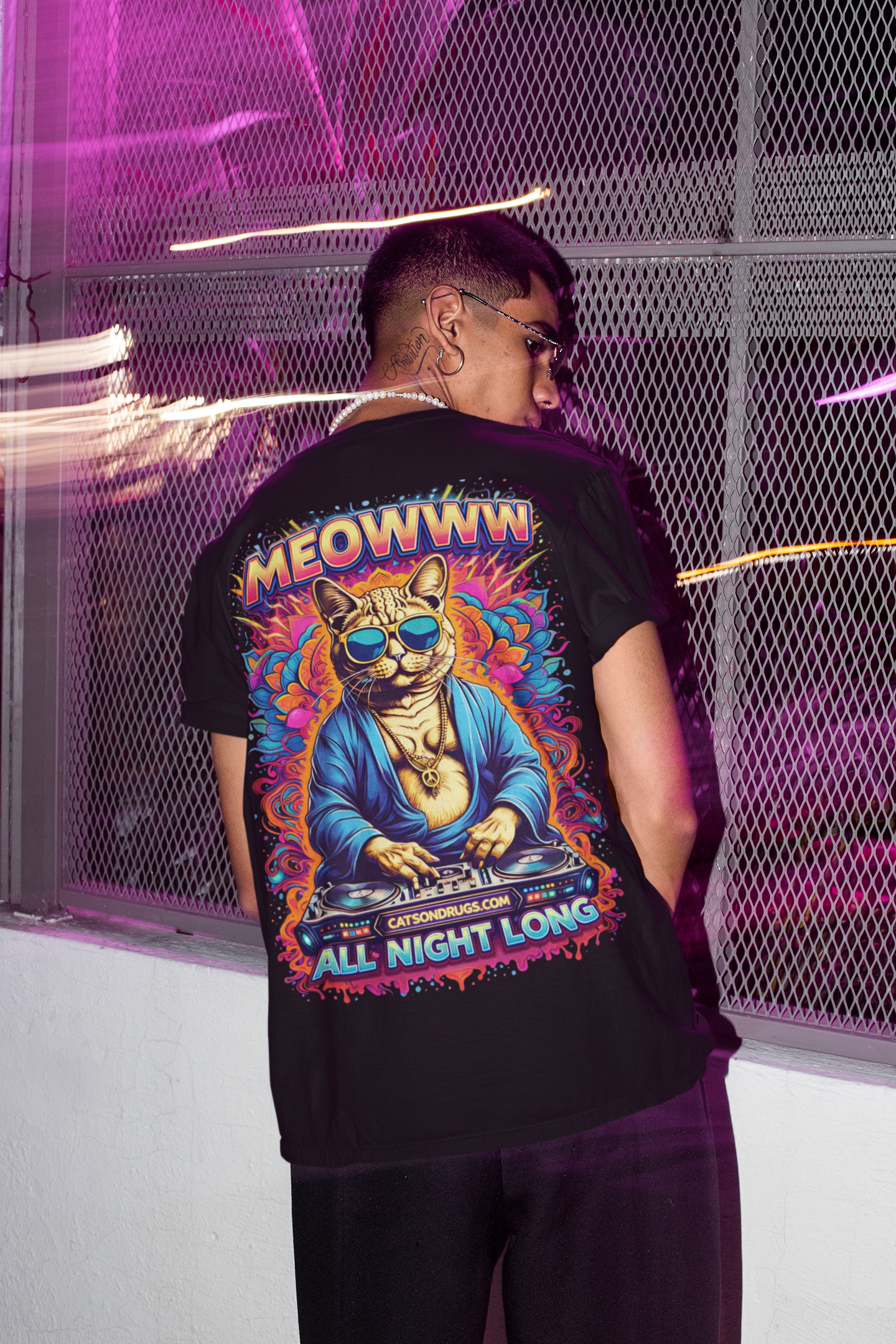 humorous psychedelic shirt