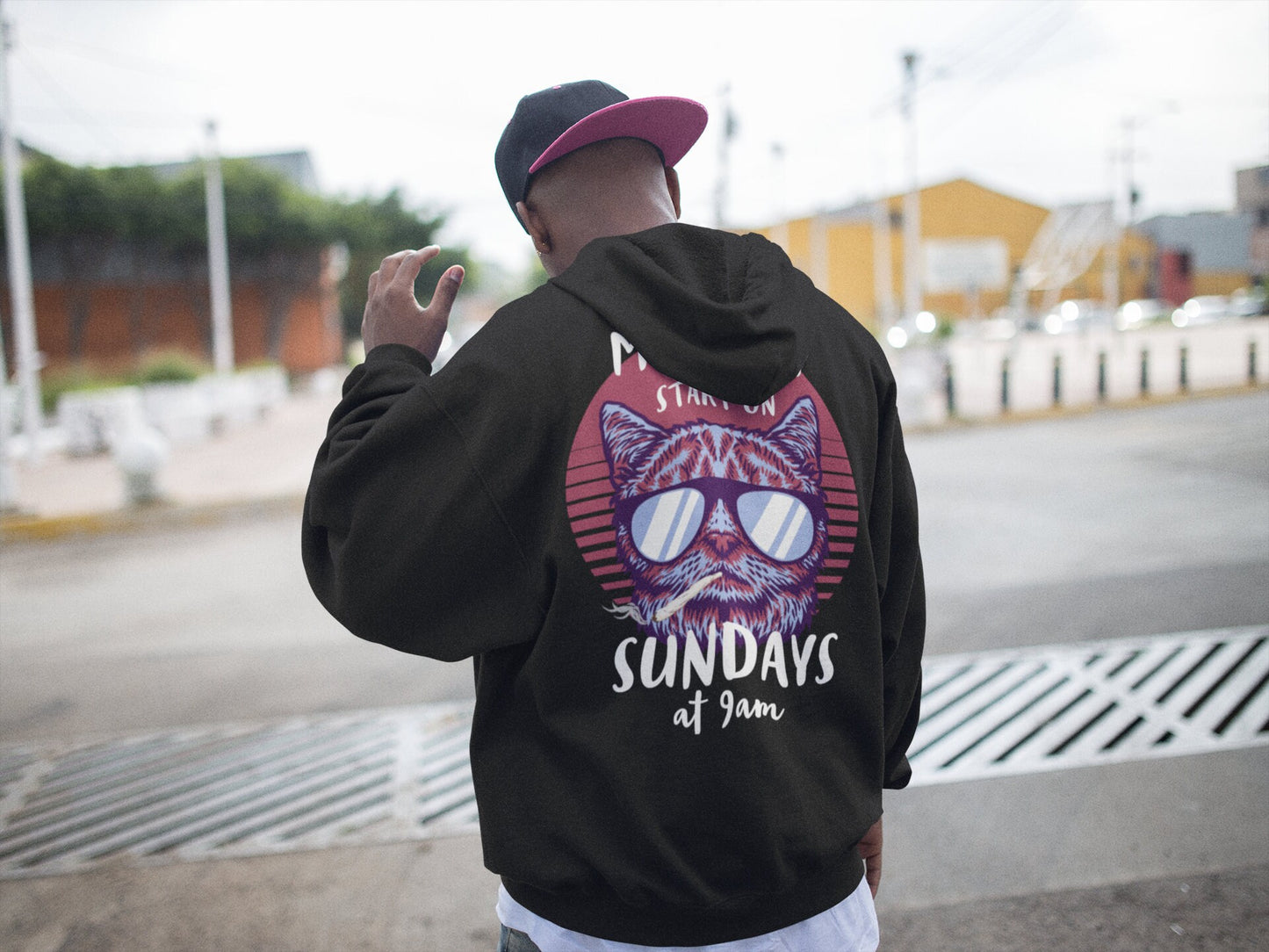 My parties start on Sundays at 9am | Techno Hoodie