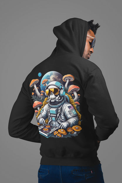 Trippy Hoodie | Psychedelic DJ Astronaut