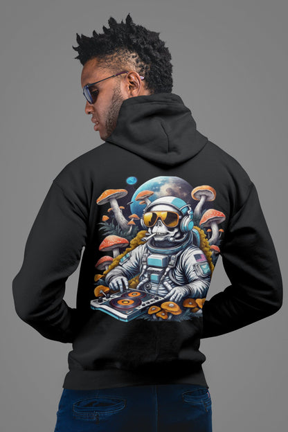 Trippy Hoodie | Psychedelic DJ Astronaut