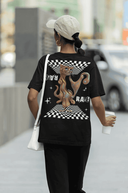 EDM Wear | Fractal Rave Cat T-Shirt