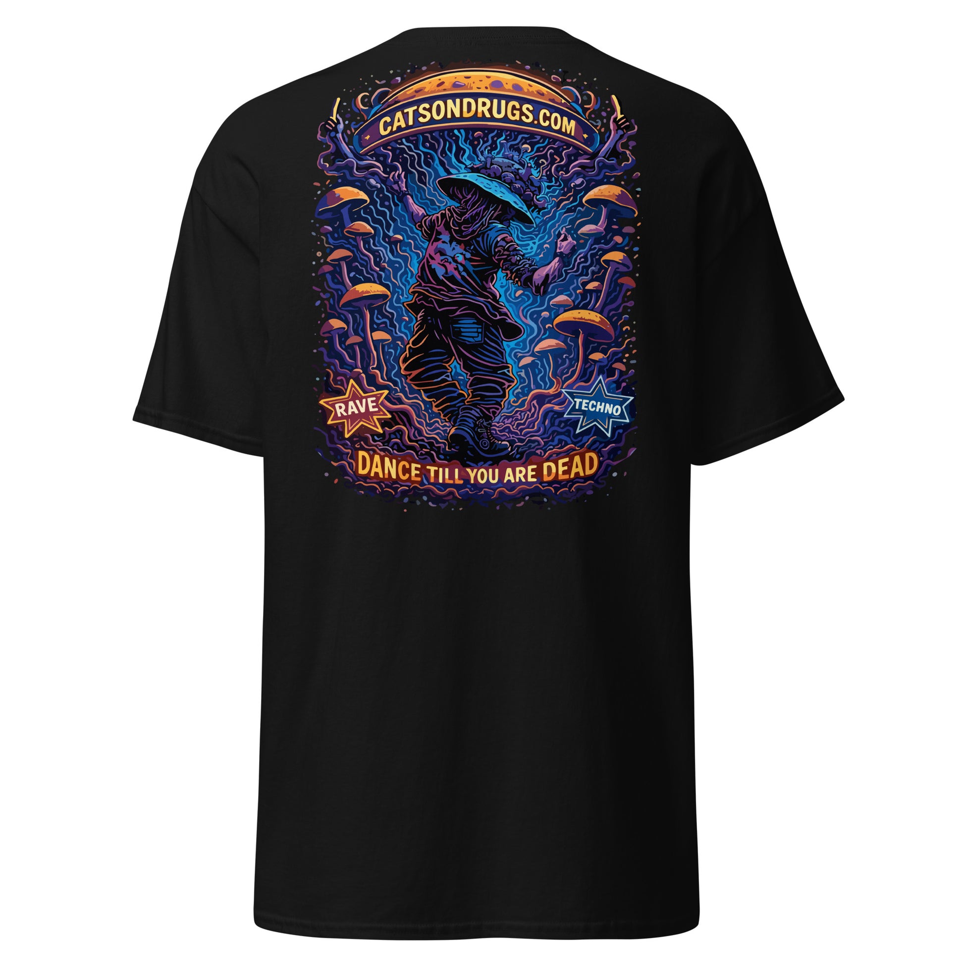 industrial techno fashion outfit, futuristic rave clothing, dark aesthetic, warehouse rave background