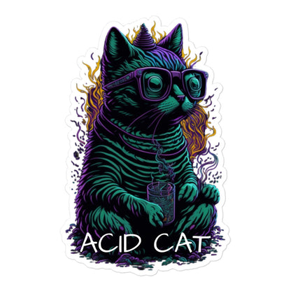 Acid Cat - Pegatinas sin burbujas