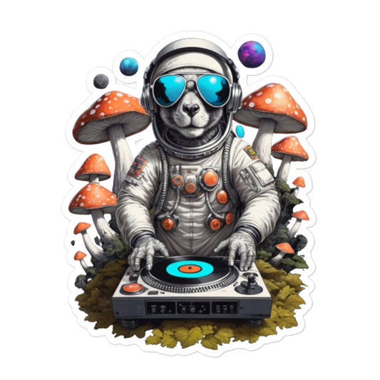 Techno Astronauta - Pegatinas sin burbujas